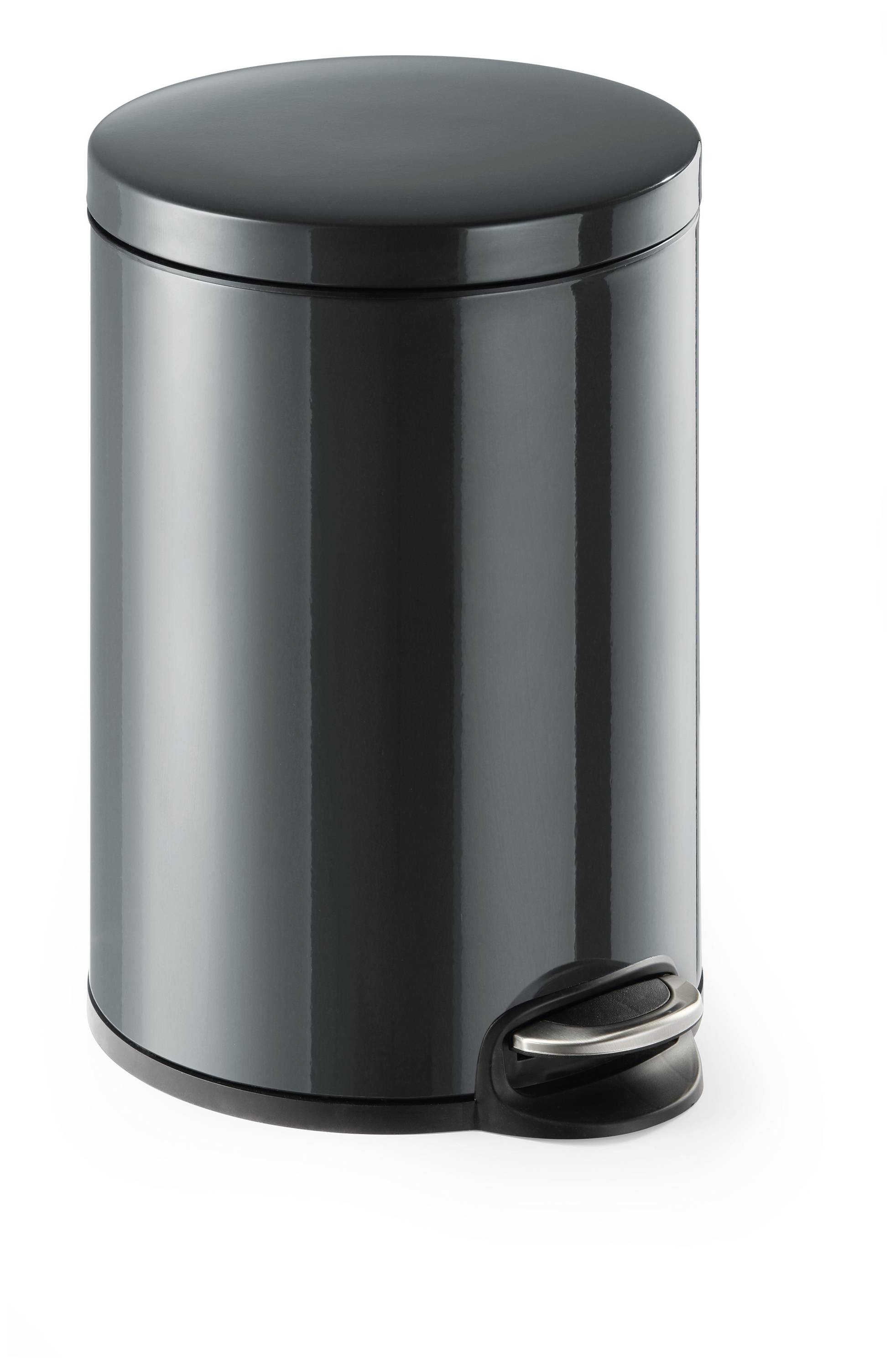 Durable DURABLE pattumiera 20,0 l antracite  341258 Litter bin 20 l (Ø x H) 292 mm x 455 mm Stainless steel Anthracite 1 pc(s)