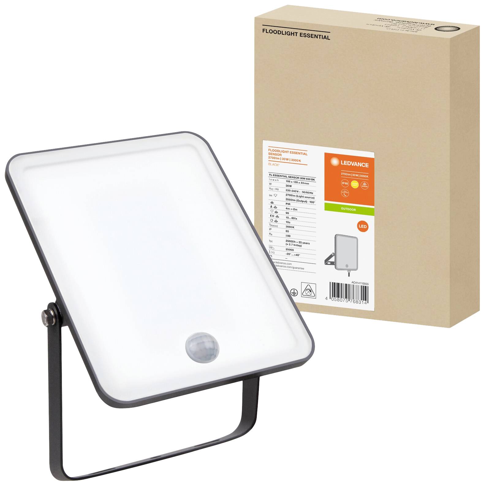 LEDVANCE FL Essential 4058075768314 LED floodlight 30 W Warm white