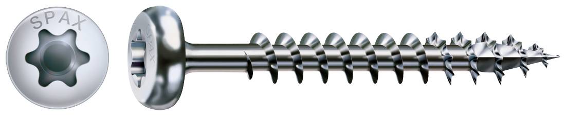 SPAX 201010500805 SPAX Ruko-T Wood screw 5 mm 80 mm Torx, Star socket Steel zinc galvanized 200 pc(s)