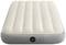 Air mattress with a beige surface and grey sides. Valve visible on the side. Suitable for indoor and outdoor use.
