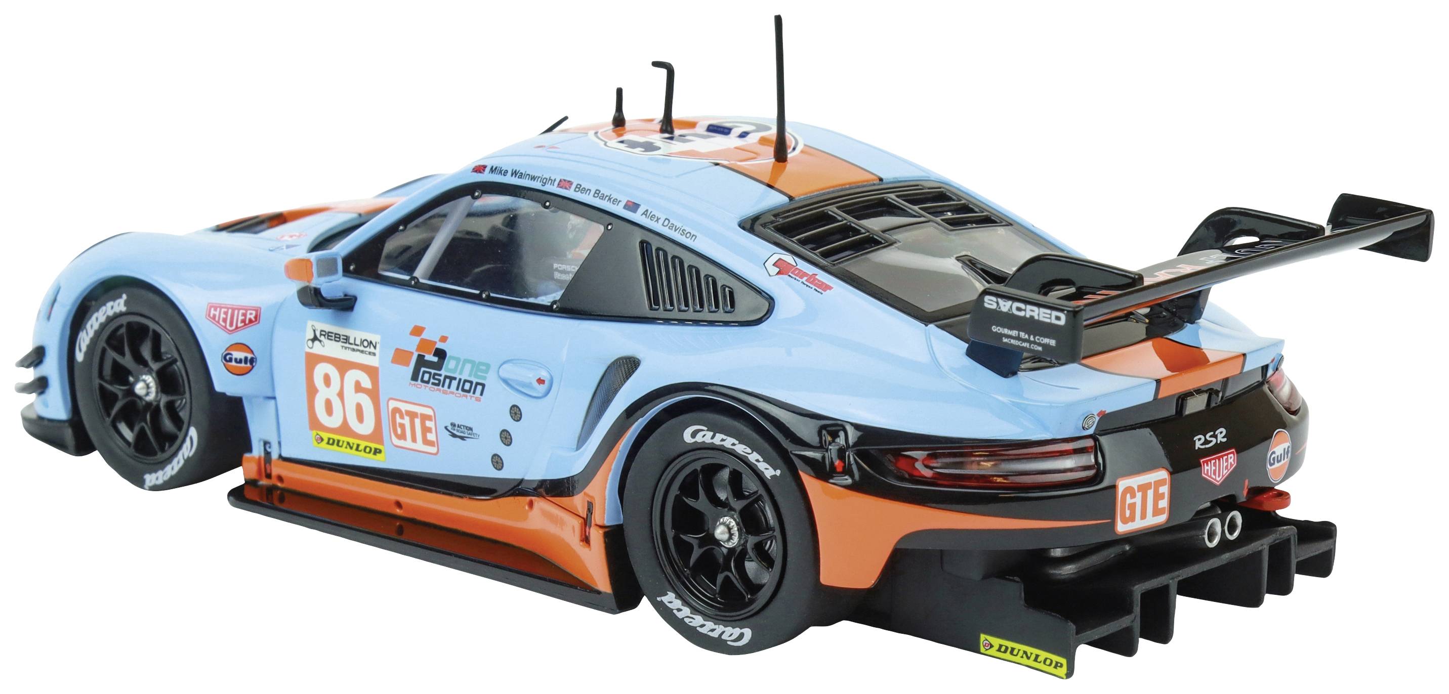 Carrera 20027780 Evolution Car Porsche 911 RSR "Gulf Racing, Mike Wainwright, No. 86", Silverstone 2018-2