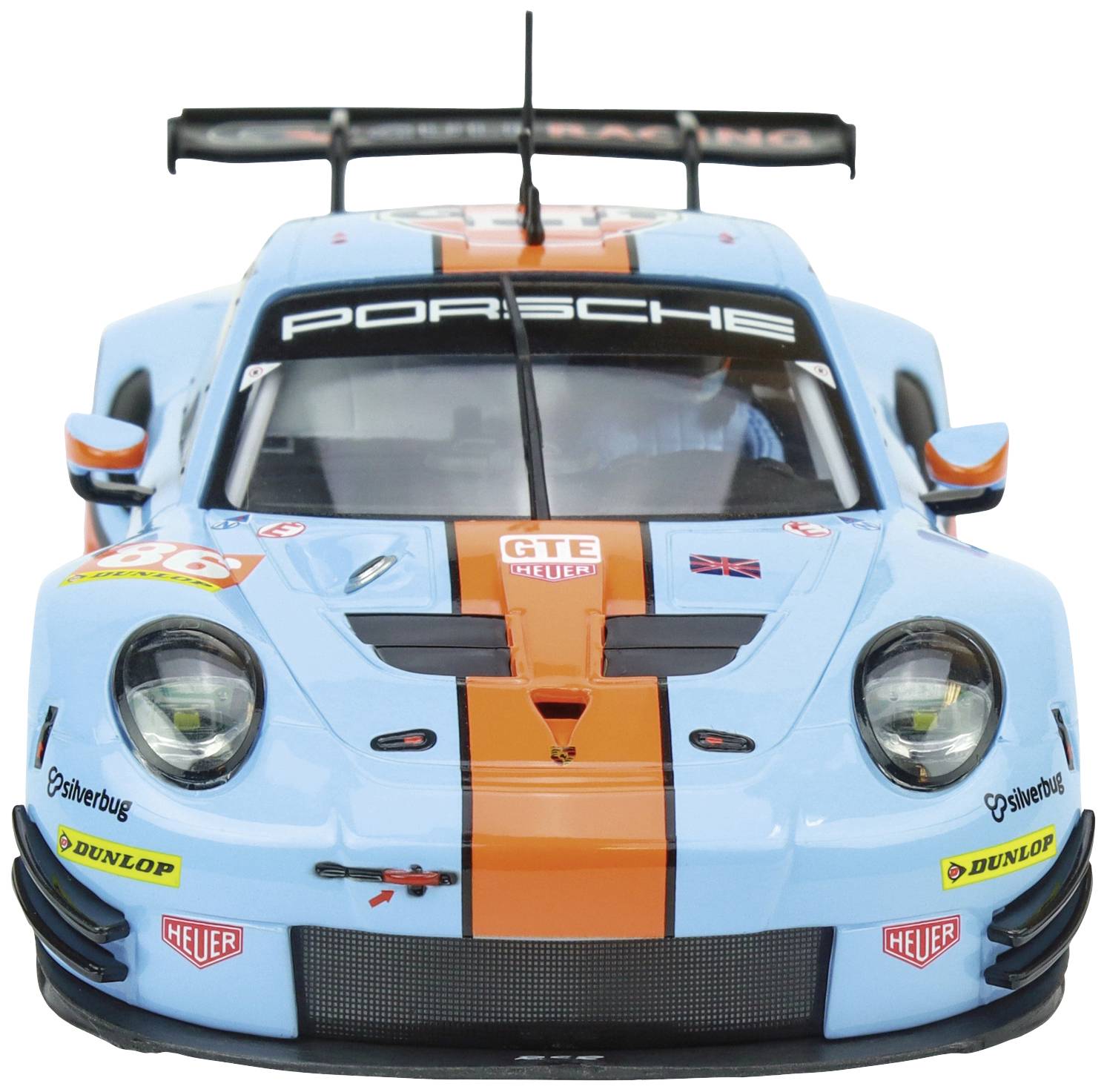 Carrera 20027780 Evolution Car Porsche 911 RSR "Gulf Racing, Mike Wainwright, No. 86", Silverstone 2018-7