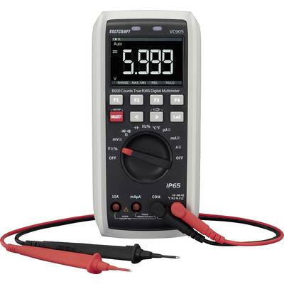 VOLTCRAFT VC905 Handheld multimeter Digital LoZ CAT III 1000 V, CAT IV 1000 V Display (counts): 6000-0