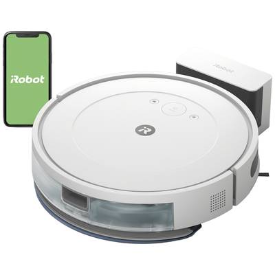 iRobot Combo Y0112 Robotic vac/sweeper White App-controlled, Voice-controlled, Alexa compatibility, Google Home compatib