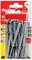 Pack of 15 grey nylon wall plugs and screws by Fischer, suitable for loads up to 25 kg.