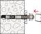 Illustration of a wall plug mechanism in cross-section. Shows how a wall plug is secured in a wall, with a red arrow indication.