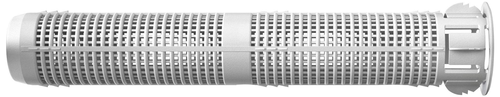 A cylindrical filament with a dense lattice structure, which could be used for industrial applications or as a technical component.