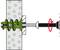 Diagram shows an anchor inserted into a wall. A rotating arrow indicates the fixing screw.