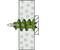 Illustration of a green wall plug being screwed into a perforated wall, showing the fixing method in cross-section.