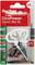 'Fischer DuoPower 8x40 RH N' Plug and Hook Set, 4 Pieces. Suitable for loads up to 60 kg on concrete, 25 kg on brick. Includes matching wall plugs.