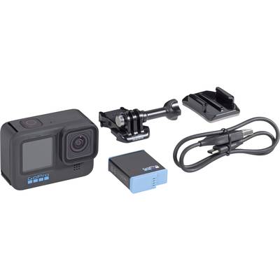 Image of GoPro HERO10 Black Action camera Touchscreen, Wi-Fi, GPS, Image stabilizer, Time Lapse, Slow Motion/Time Lapse, Slow Motion, Shockproof, Dustproof, 5K