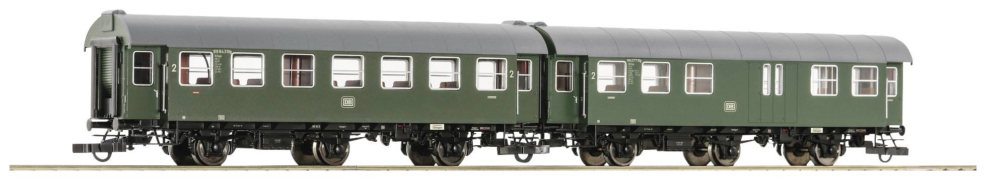 Roco 6200039 H0 set of 2 2: Refurbished carriage of DB 2. Class B3yge, 2. Class BD3yg