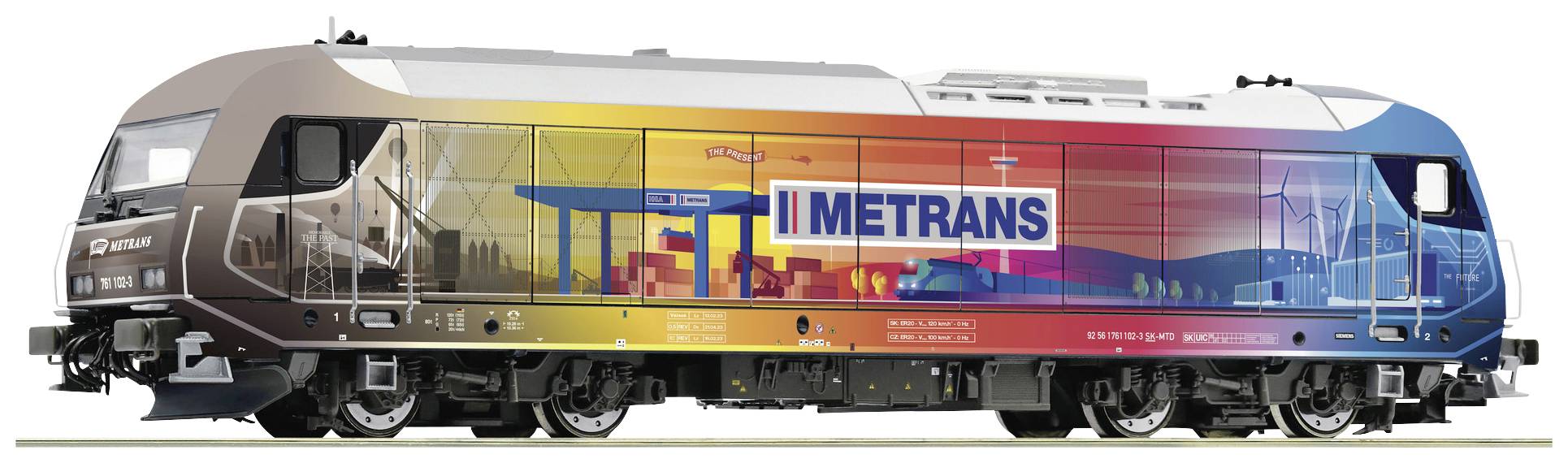 Image of Roco 7300049 H0 Diesel locomotive 761 102-3 of the Metrans