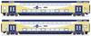 Roco 6220106 H0 2-pc set Double-decker wagon of Metronom 2 class DBpza