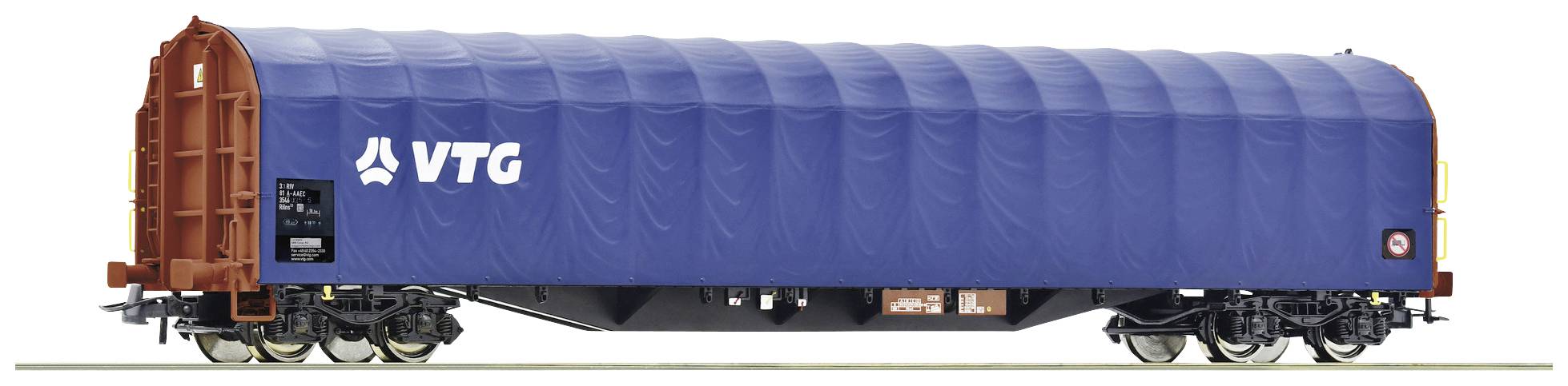 Roco 6600089 H0 Sliding tarpaulin wagon of VTG