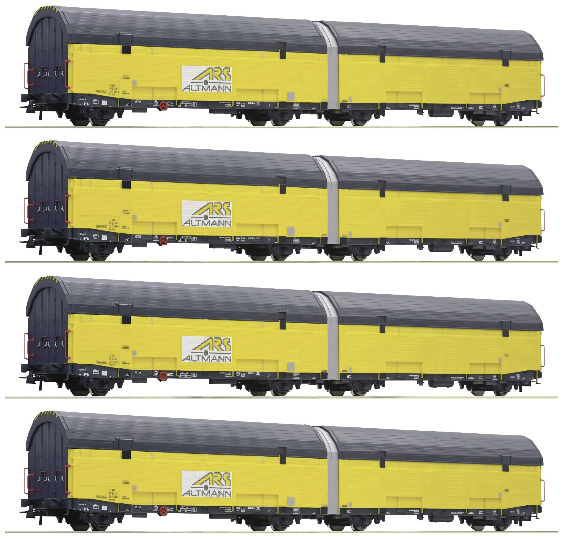 Image of Roco 77049 H0 set of 4 car transport of ARS Altmann