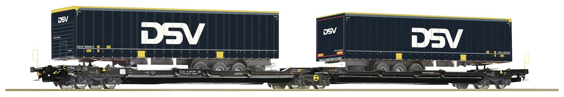 Image of Roco 6600034 H0 Double-pocket articulated wagon T3000e of TX Logistik