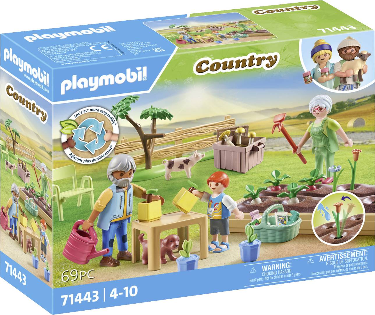 Playmobil® Country Idyllic vegetable garden with the grandparents 71443