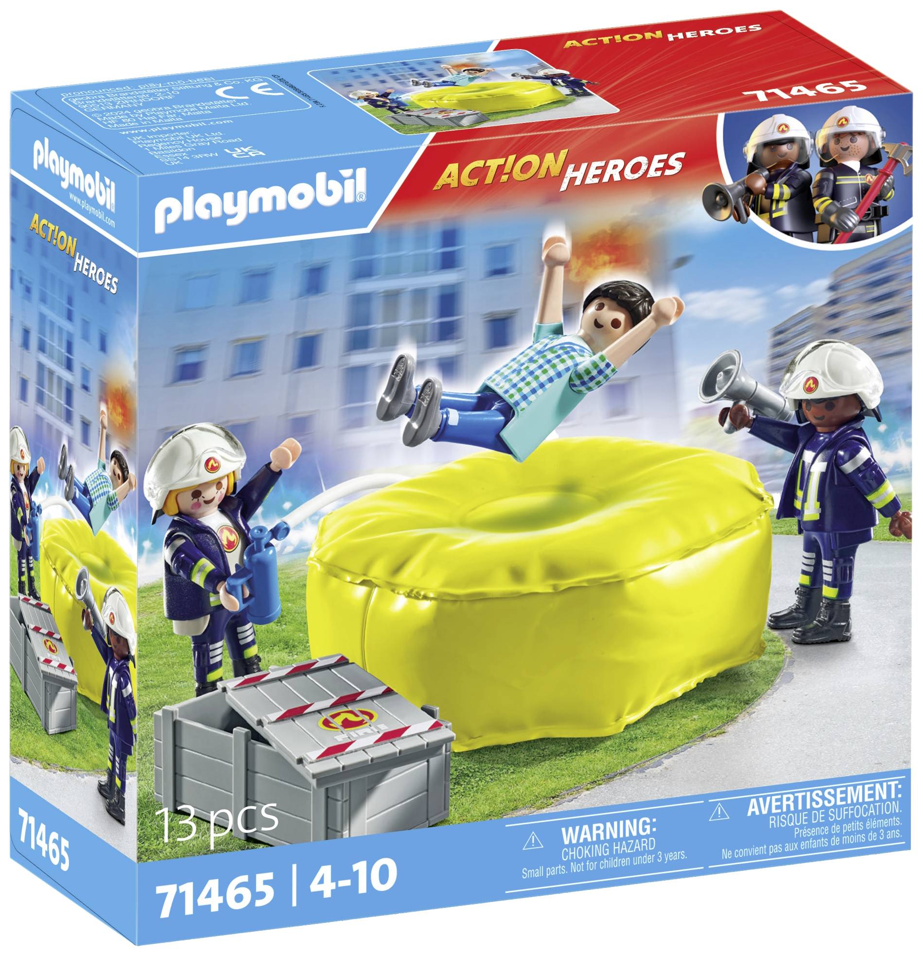Playmobil® ACT!ON HEROES Firefighters with air cushions 71465