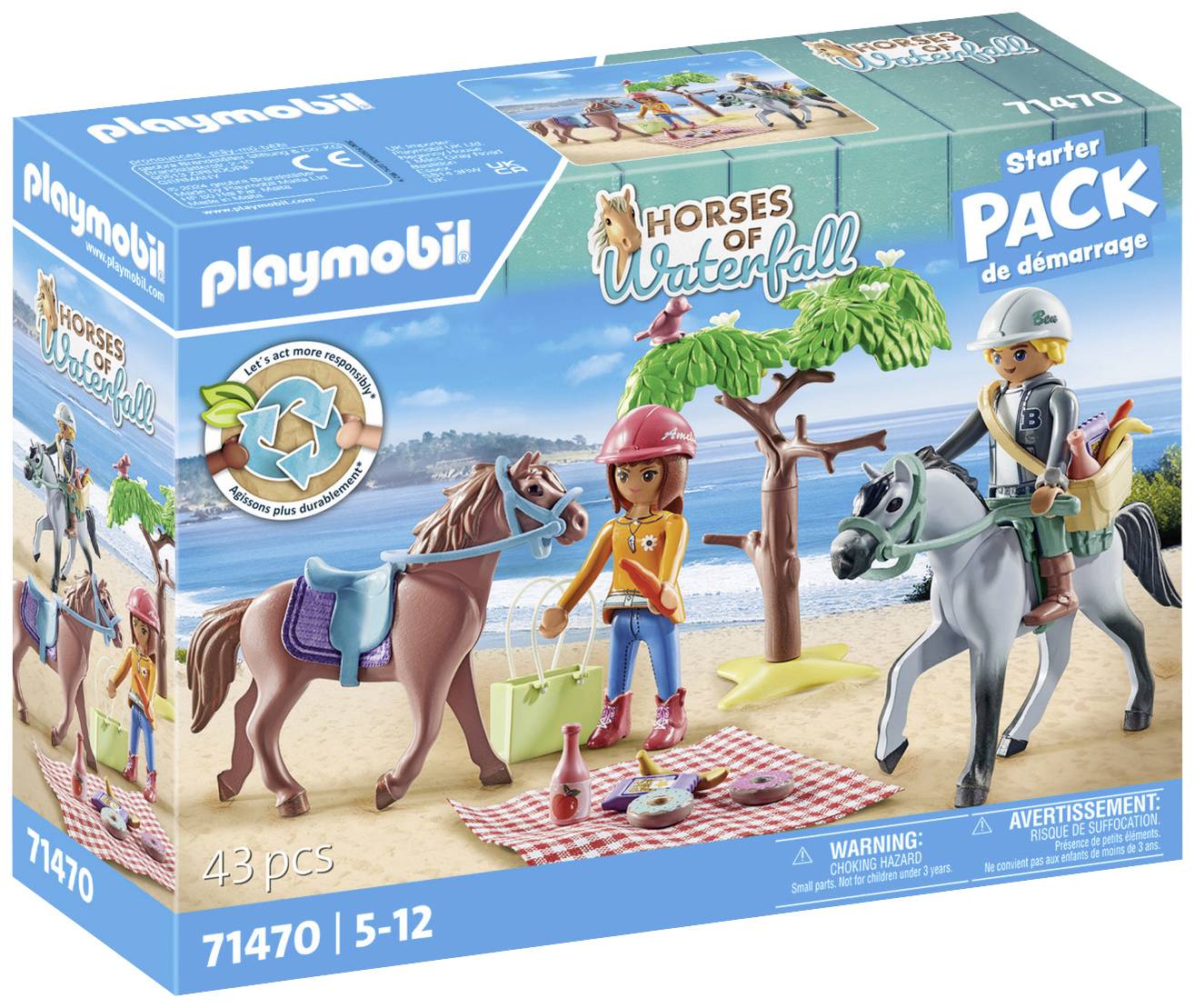 Playmobil® Horses of Waterfall Riding trip to the beach with Amelia and Ben 71470