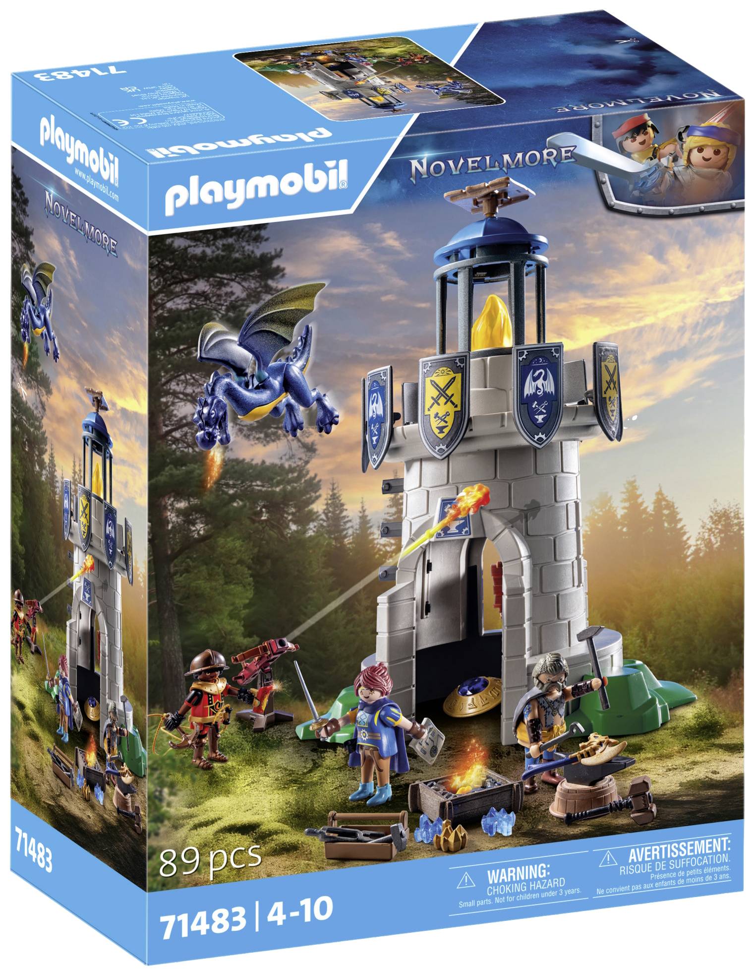 Playmobil® Novelmore Knight tower with Blacksmith and Dragon 71483