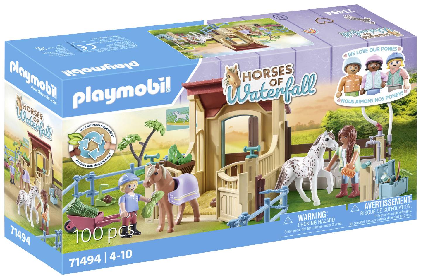Image of Playmobil® Horses of Waterfall Riding stable 71494