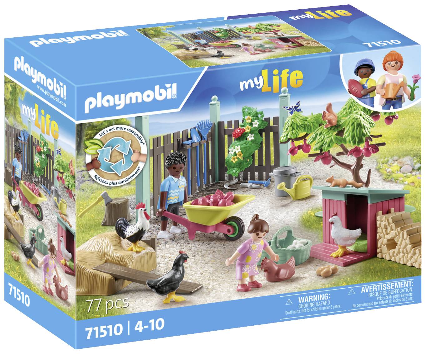 Playmobil® My Life Small chicken farm in Tiny House garden 71510