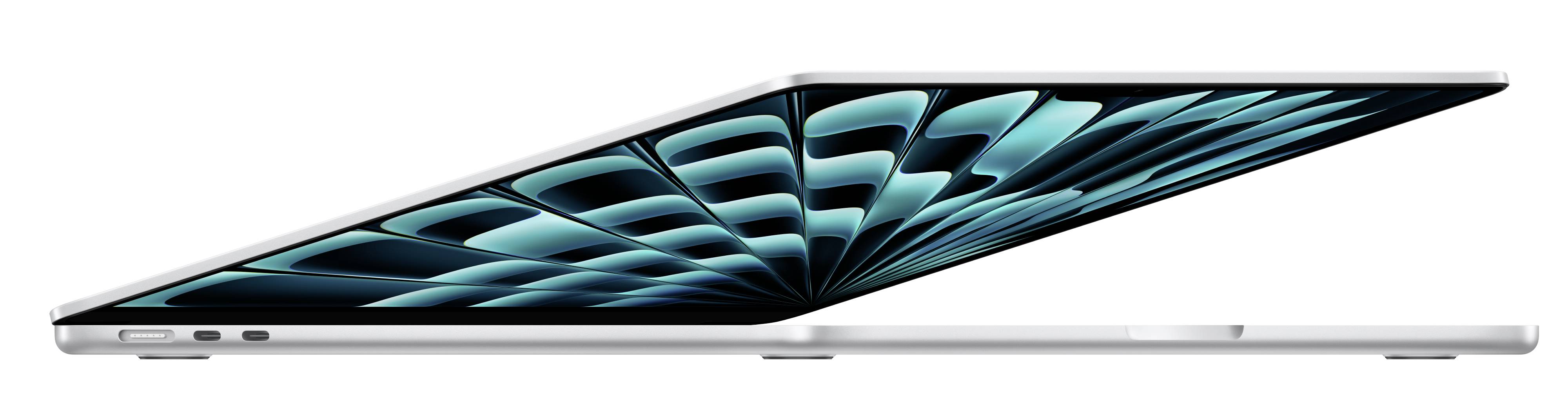 Apple MacBook Air 15 (M3, 2024) 38.9 cm (15.3 inch) 8 GB RAM 256 GB SSD 8‑Core CPU 10-Core GPU Silver MRYP3D/A-3