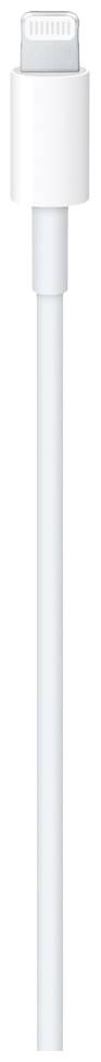 A white Lightning cable, as used for charging Apple devices.