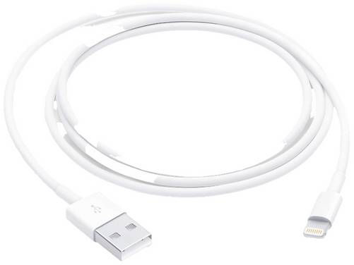 Apple USB cable USB 2.0 USB-A plug, Apple Lightning plug 1.00 m White MUQW3ZM/A