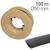 100 Metre black, flexible building membrane, 50 mm diameter, on a cardboard roll.