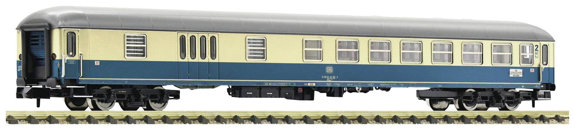 Fleischmann 6260037 N Express train wagon 2. Class W. luggage compartment of DB 2. Class with luggage compartment, BDms 273