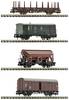 Fleischmann 6660044 N 4pc set goods wagon of DB