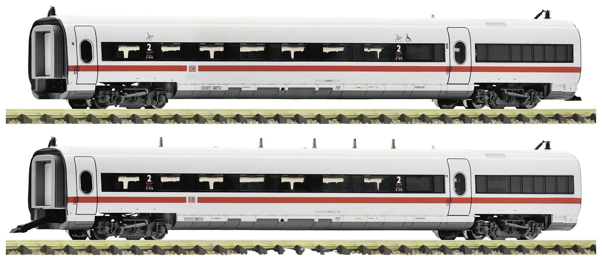 Image of Fleischmann 7760008 N 2-piece set: Intermediary ICE-T (BR 411) of DB AG 2. Class Bpmbz 411.6, 2. Class Bpmz 411.7