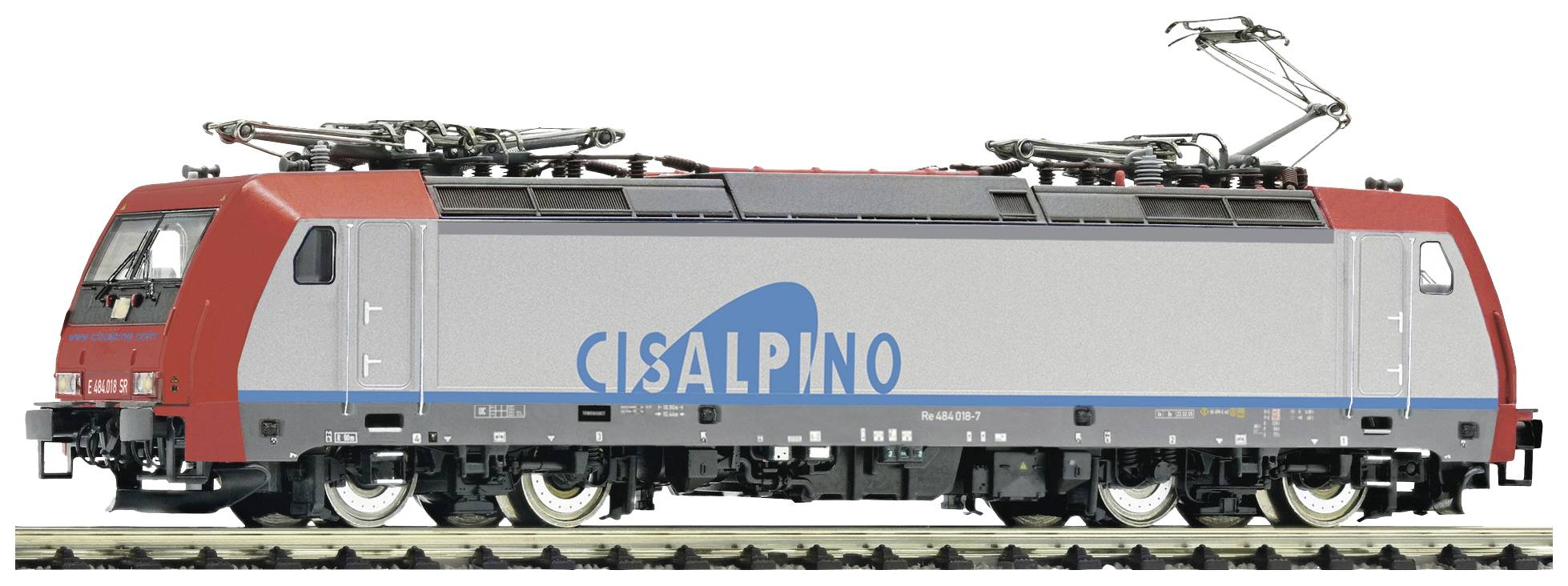 Fleischmann 7560017 N E-Loc Re 484 018-7 of Cisalpine