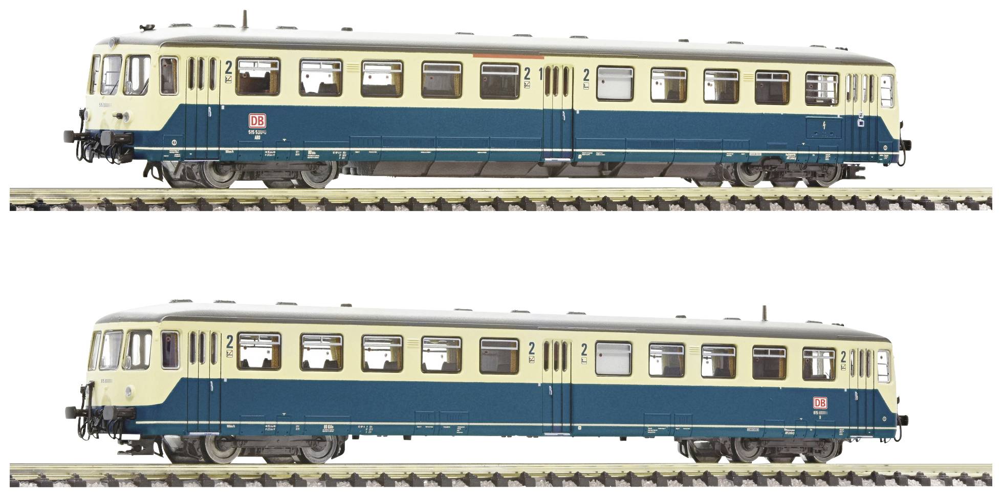 Image of Fleischmann 740102 N Battery powered wagon 515 529-6 with control wagon of DB AG
