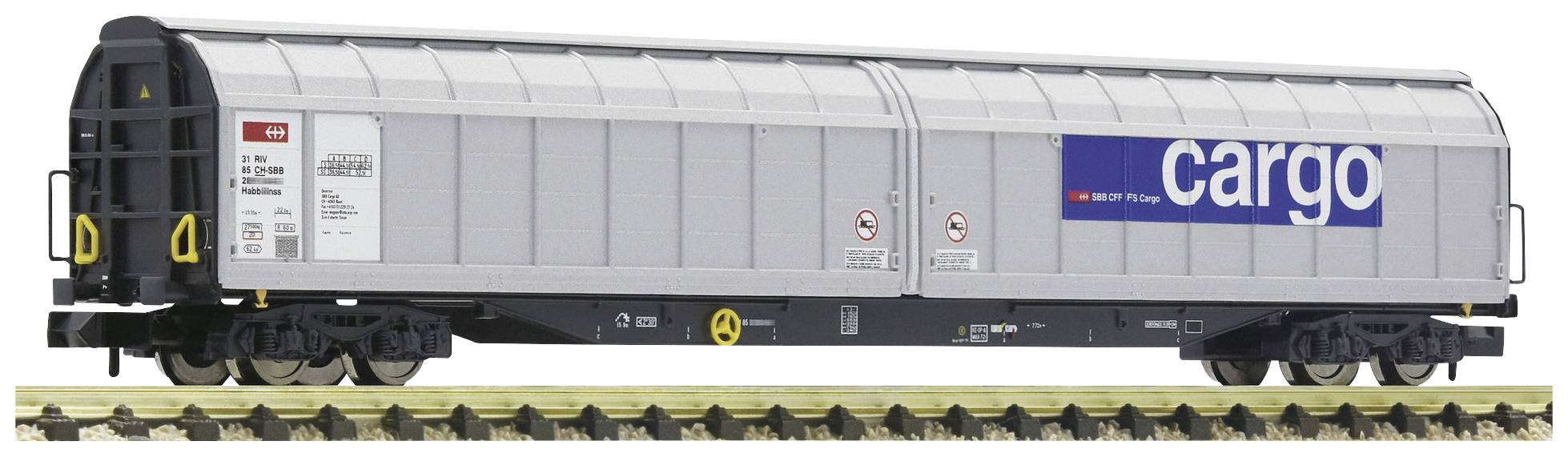 Fleischmann 6660064 N Spacious sliding wall freight wagon of SBB Cargo