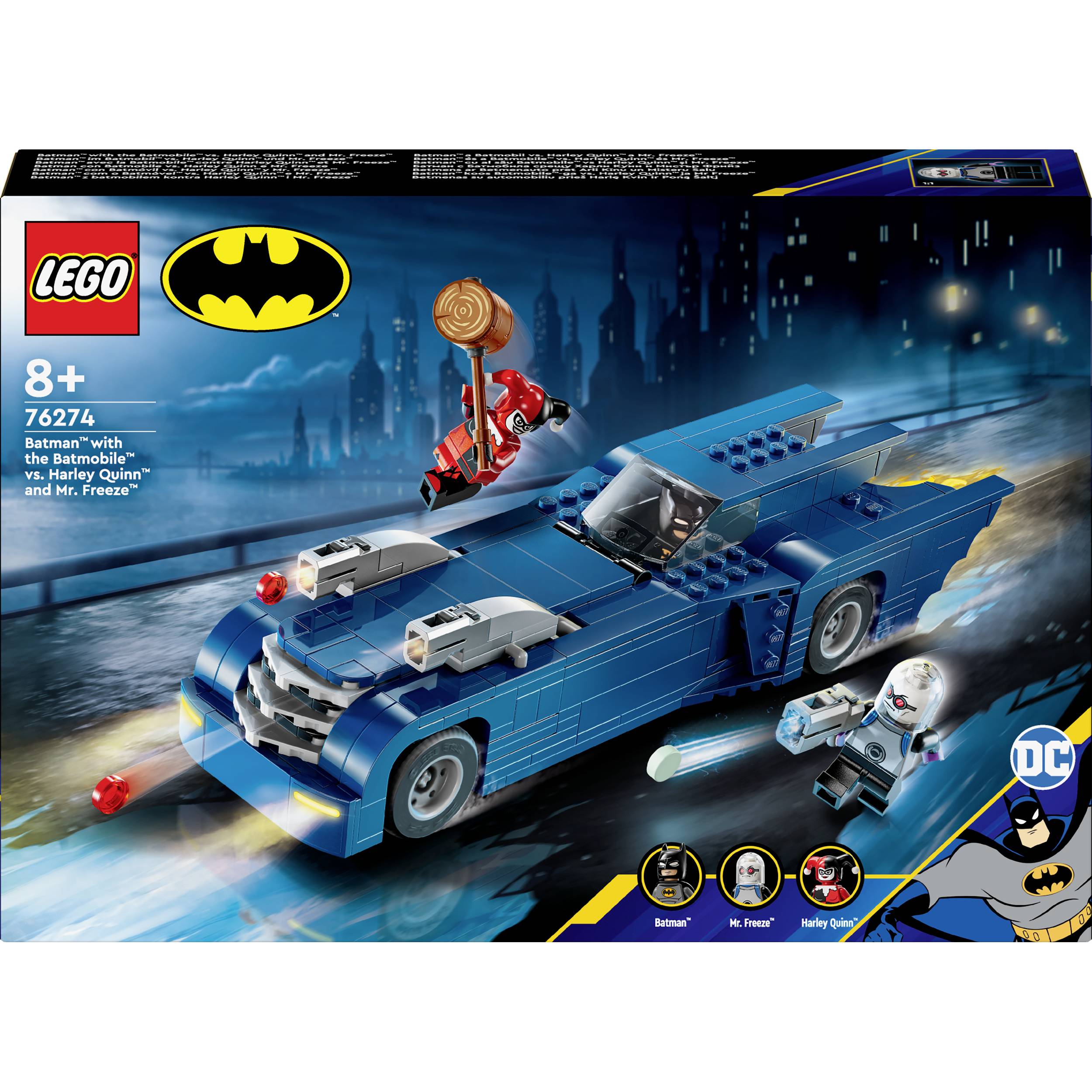 76274 LEGO® DC COMICS SUPER HEROES Batman™ in the Batmobile™ vs. Harley Quinn™ and Mr. Freeze™