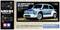 Packaging of a model car: Fiat Abarth 1000 TCR Berlina Corse. Shows the car in Blue-Grey with technical details and logos.