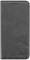 Black smartphone case made of faux leather with a closed design. The 'renkforce' logo is located in the bottom right corner.