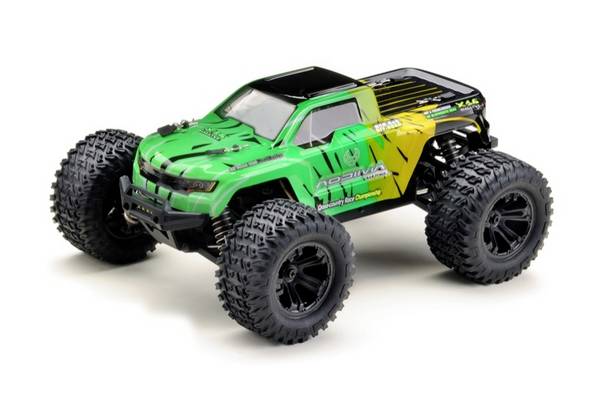 Absima MINI AMT Yellow, Green Brushed 1:16 RC model car Electric Monster truck RtR 2,4 GHz