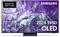 Samsung Television, 2024 S95D OLED Model, in Violet Tones. Available in Sizes: 55", 65", 77". Text: 'Made for Germany'.