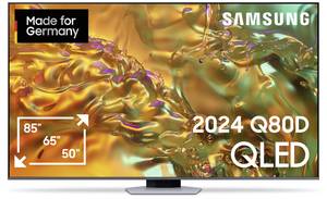 Samsung Neo QLED 4K Q80D QLED TV 125 cm 50 inch EEC G (A - G) CI+, DVB-T2 HD, Wi-Fi, UHD, Smart TV, QLED Black, Silver