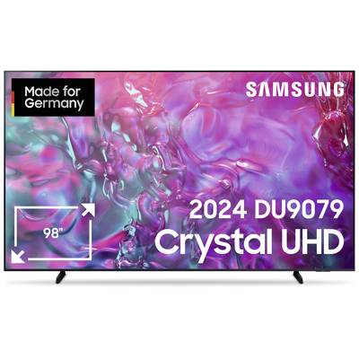 Samsung GU98DU9079UXZG Crystal UHD 4K LED TV 249 cm 98 inch EEC F (A - G) CI+, DVB-C, DVB-T2, Wi-Fi, UHD, Smart TV Black