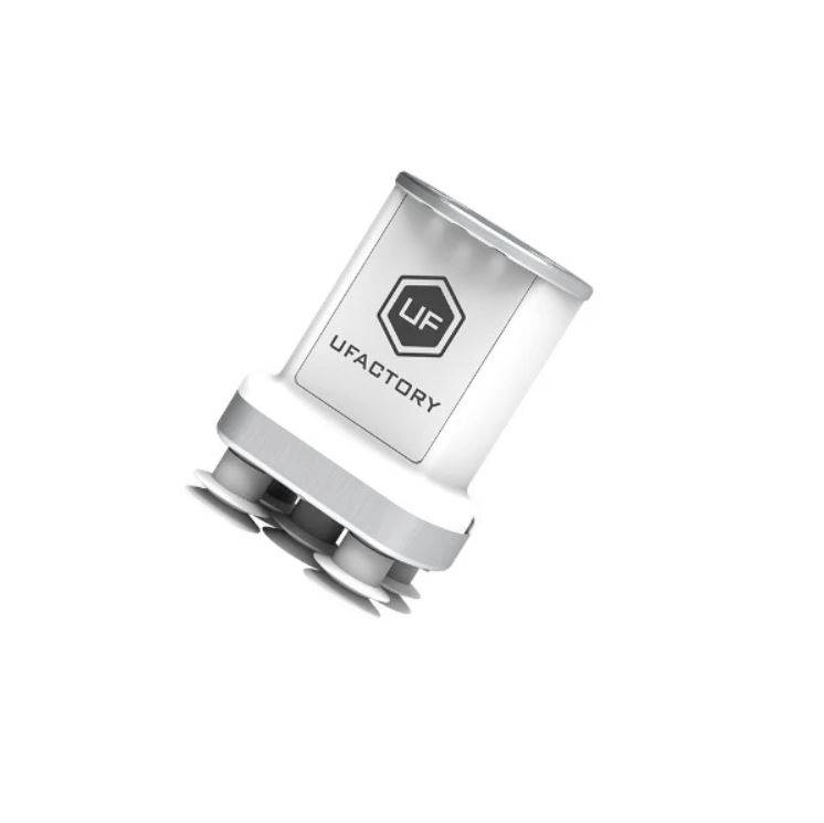 Industrial robot gripper by UFactory, with three suction cups, for precise gripping and moving of objects in production processes.