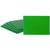 Six flat, green plastic chopping boards are stacked, with one leaning vertically against the pile.