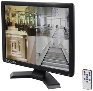 Sygonix SY-6180356 LCD CCTV monitor EEC: E (A - G) 43.18 cm 17 inch 1280 x 1024 p Black