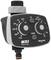 An irrigation timer with two rotary knobs for setting frequency (12h to 72h) and duration (5 to 55 minutes). 'Aquatime'.