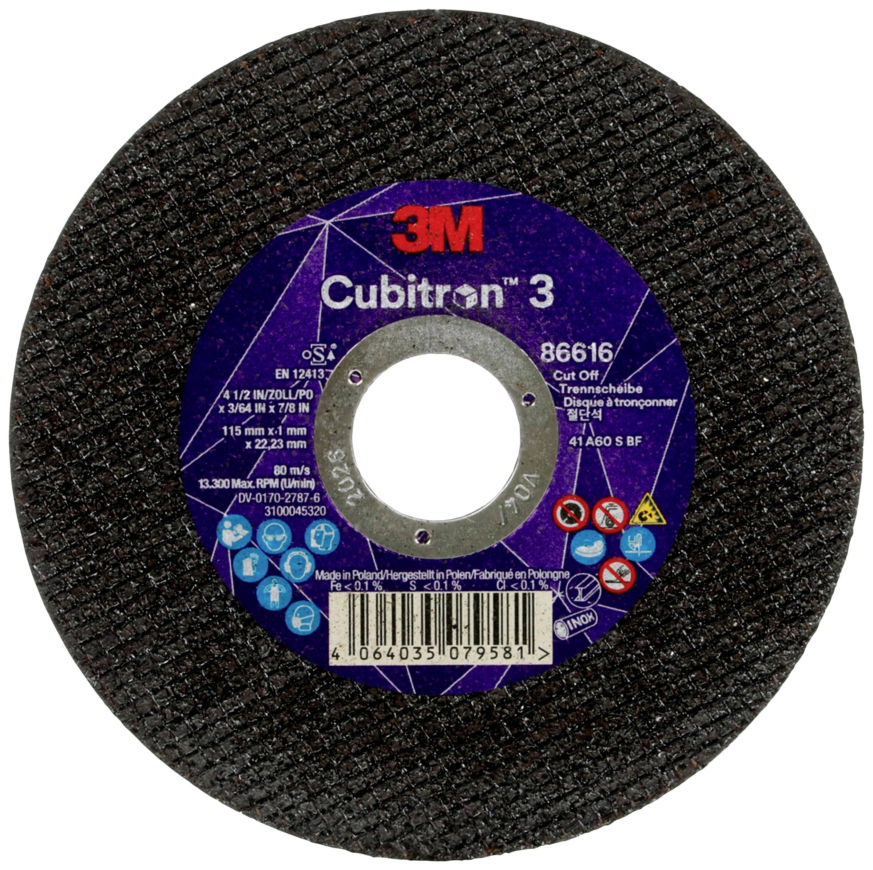 Cubitron 86616 Cutting disc 115 mm 25 pc(s)