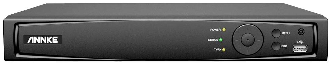 Black digital video recorder with the brand logo 'ANNKE' on the left side, featuring multiple control buttons and LED indicators on the front panel.